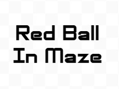 खेल Red Ball In Maze