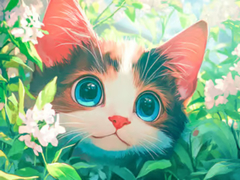 खेल Jigsaw Puzzle: Innocent Cat