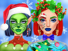 खेल Ellie Christmas Makeup