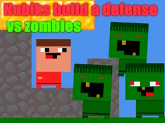 खेल Nubiks build a defense vs zombies