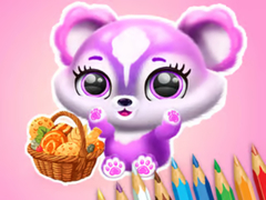 खेल Coloring Book: Fluffy Picnic