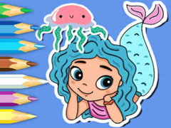 खेल Coloring Book: Jellyfish Mermaid