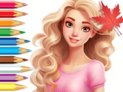 खेल Coloring Book: Barbie Autumn Tale