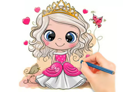 खेल Coloring Book: Chibi Doll Princess