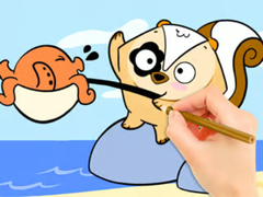 खेल Coloring Book: Fishing Surprise