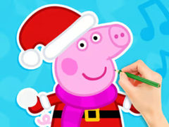 खेल Coloring Book: Peppa Pig Snowman