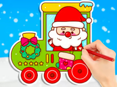 खेल Coloring Book: Christmas Train