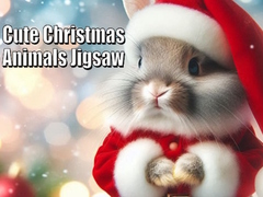 खेल Cute Christmas Animals Jigsaw