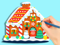 खेल Coloring Book: Gingerbread Hut