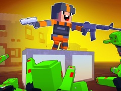 खेल Cubic Frontier: Zombie Robby