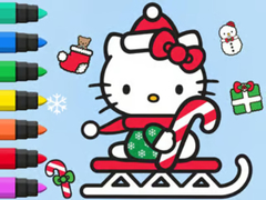 खेल Coloring Book: Hello Kitty Christmas