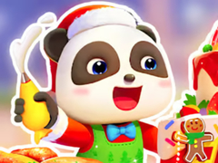 खेल Jigsaw Puzzle: Baby Panda Christmas Chef