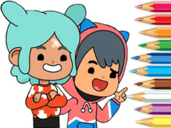 खेल Coloring Book: Toca Boca Friends