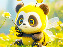 खेल Jigsaw Puzzle: Panda Bee