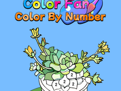 खेल Color Fan Color By Number