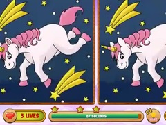 खेल Unicorn Find The Differences