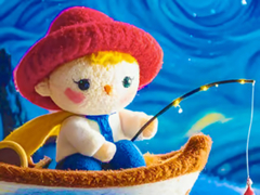 खेल Jigsaw Puzzle: Starry Night Fishing