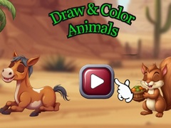 खेल Draw & Color Animals