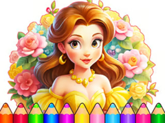 खेल Coloring Book: Flower Dress Up