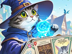 खेल Jigsaw Puzzle: Cat's Card Arena