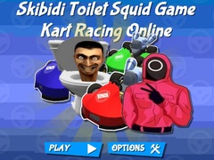 खेल Skibidi Toilet Squid Game Kart Racing Online