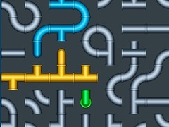 खेल Connect The Pipes Water Puzzle