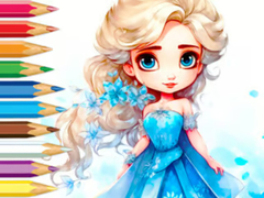 खेल Coloring Book: Frozen Princess