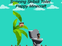 खेल Spinning Skibidi Toilet Flappy Minecraft