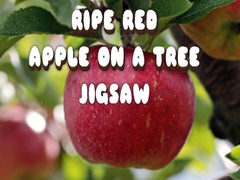 खेल Ripe Red Apple on a Tree Jigsaw