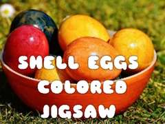 खेल Shell Eggs Colored Jigsaw
