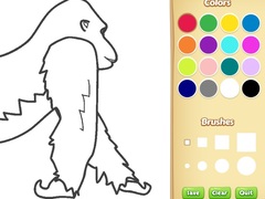 खेल Gorilla Coloring Book for Kids