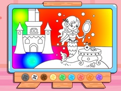 खेल Coloring Book: Mermaid Makeup