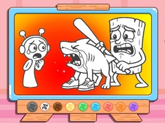 खेल Coloring Book: Sprunki VS Tung Tung Sahur