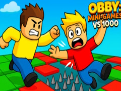 खेल Obby: Mini-Games VS 1000