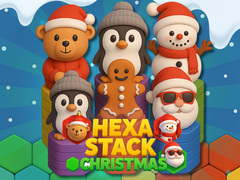 खेल Hexa Stack Christmas