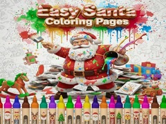 खेल Easy Santa Coloring Pages