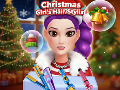 खेल Christmas Girl's Hair Stylist