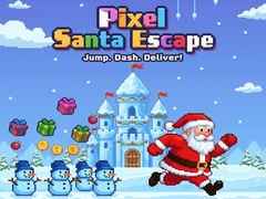 खेल Pixel Santa Escape