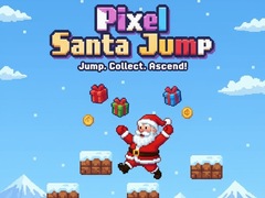 खेल Pixel Santa Jump