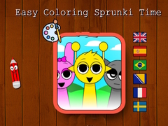 खेल Easy Coloring Sprunki Time