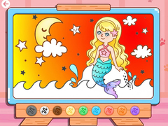 खेल Coloring Book: Moonlight Mermaid