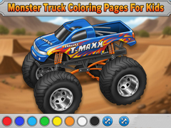 खेल Monster Truck Coloring Pages For Kids