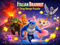खेल Italian Brainrot Drag Merge Puzzle