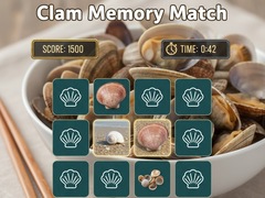 खेल Clam Memory Match