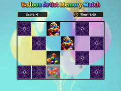 खेल Balloon Artist Memory Match