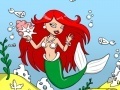 खेल Mermaid Aquarium Coloring Game