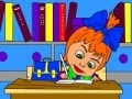 खेल Masha and the Bear do their homework